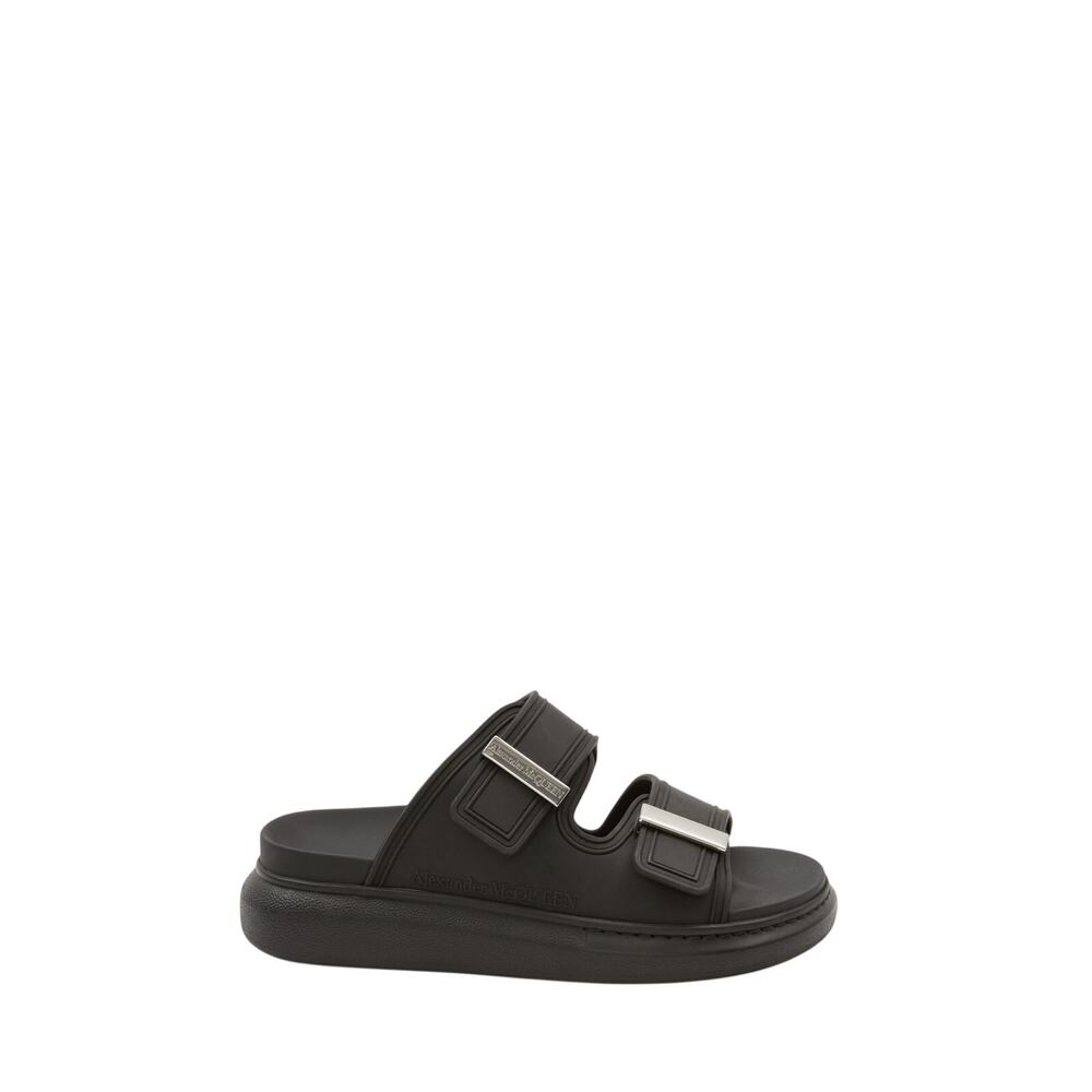 Alexander McQueen NIB Hybrid Runner Flat Slide in Black Size 40